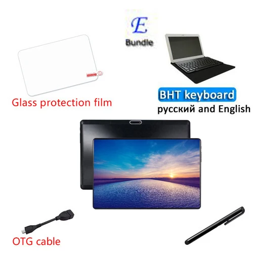 E Детский планшет mutlti touch 3g Android 9,0 8 ядерный Google store планшеты 6 ГБ ОЗУ 64 Гб ПЗУ WiFi gps 10' планшет с чехлом - Комплект: E