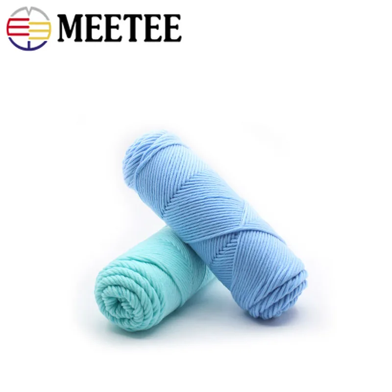 Meetee 1Roll/100g Milk Cotton Yarn For Knitting Baby Scarves Blanket Crochet Shawl Children Dress Diy Hand AP472 | Дом и сад
