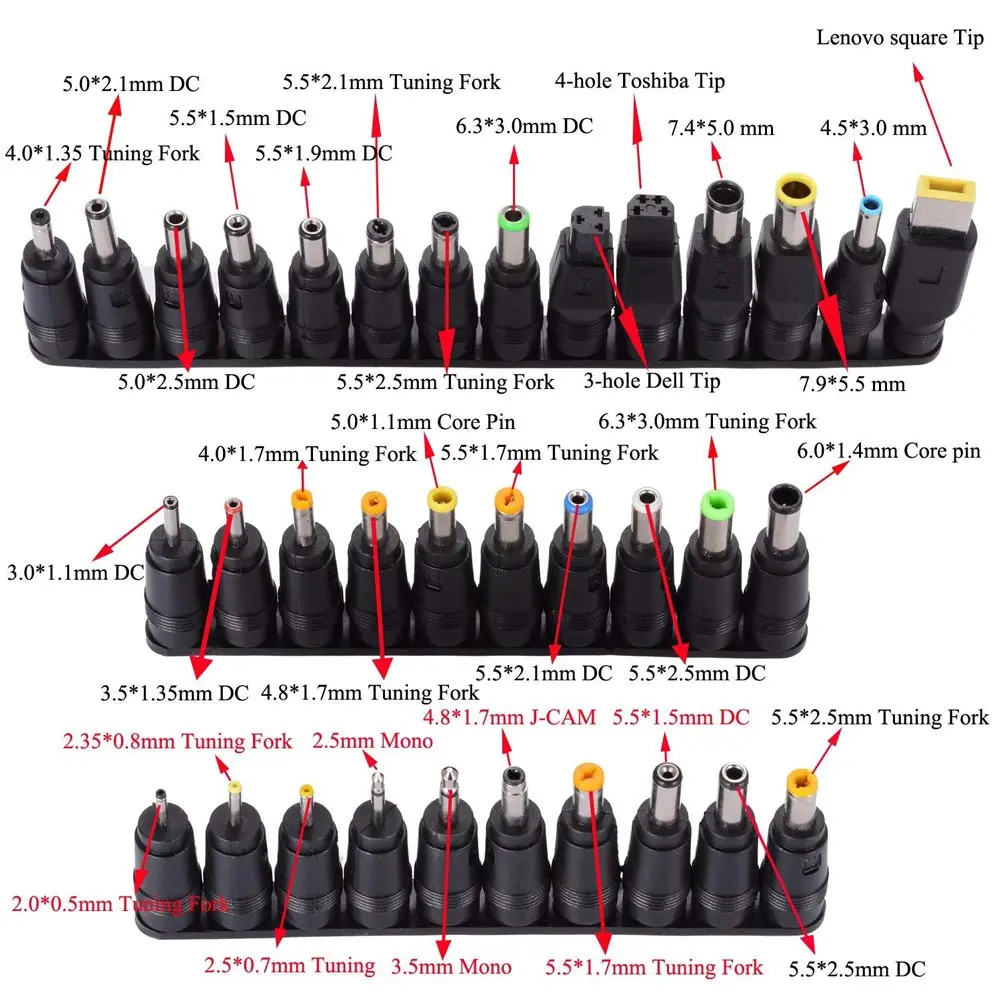 ingelon 34pcs universal power adapter 96w 12v to 24v adjustable portable charger for lenovo dell toshiba hp asus acer laptops free global shipping