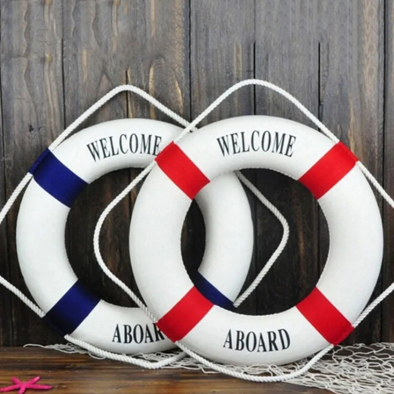 Пена Домашний Декор Морской декоративные спасательный круг жизни кольцо стене