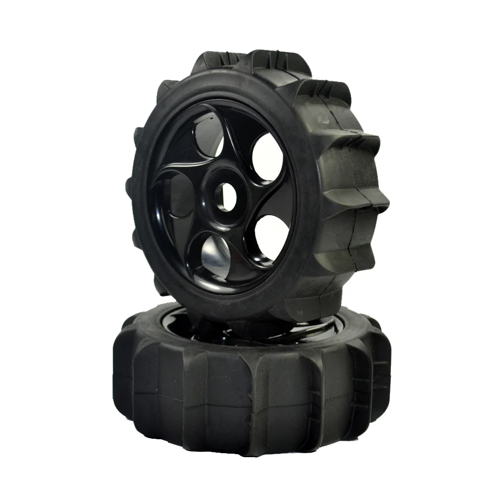 4 шт. 1/8 весы RC Гусеничный внедорожный Багги снег песок весло колеса шины для HSP HPI
