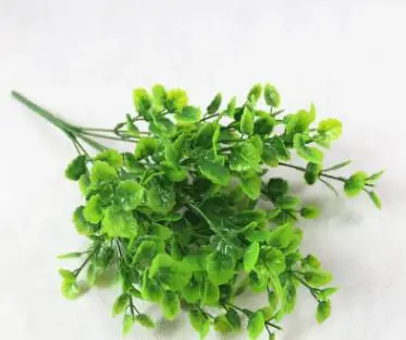 15 xingzicao YO CHO Plante Artificielle 7 вилок имитация пластиковых папоротников трава зеленые листья поддельные растения для украшения дома и сада на открытом воздухе - Цвет: 15 xingzicao