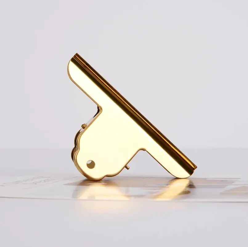 2 шт. большой золотой зажим из нержавеющей стали розовое золото уплотнительный