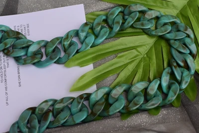 turqoise Рыбья кость 30-120 см, акриловая смола, сумка на цепочке, ремешок для сумки, пластиковый ремешок, модная цветная женская сумка, аксессуары, плечевой ремень - Цвет: turqoise