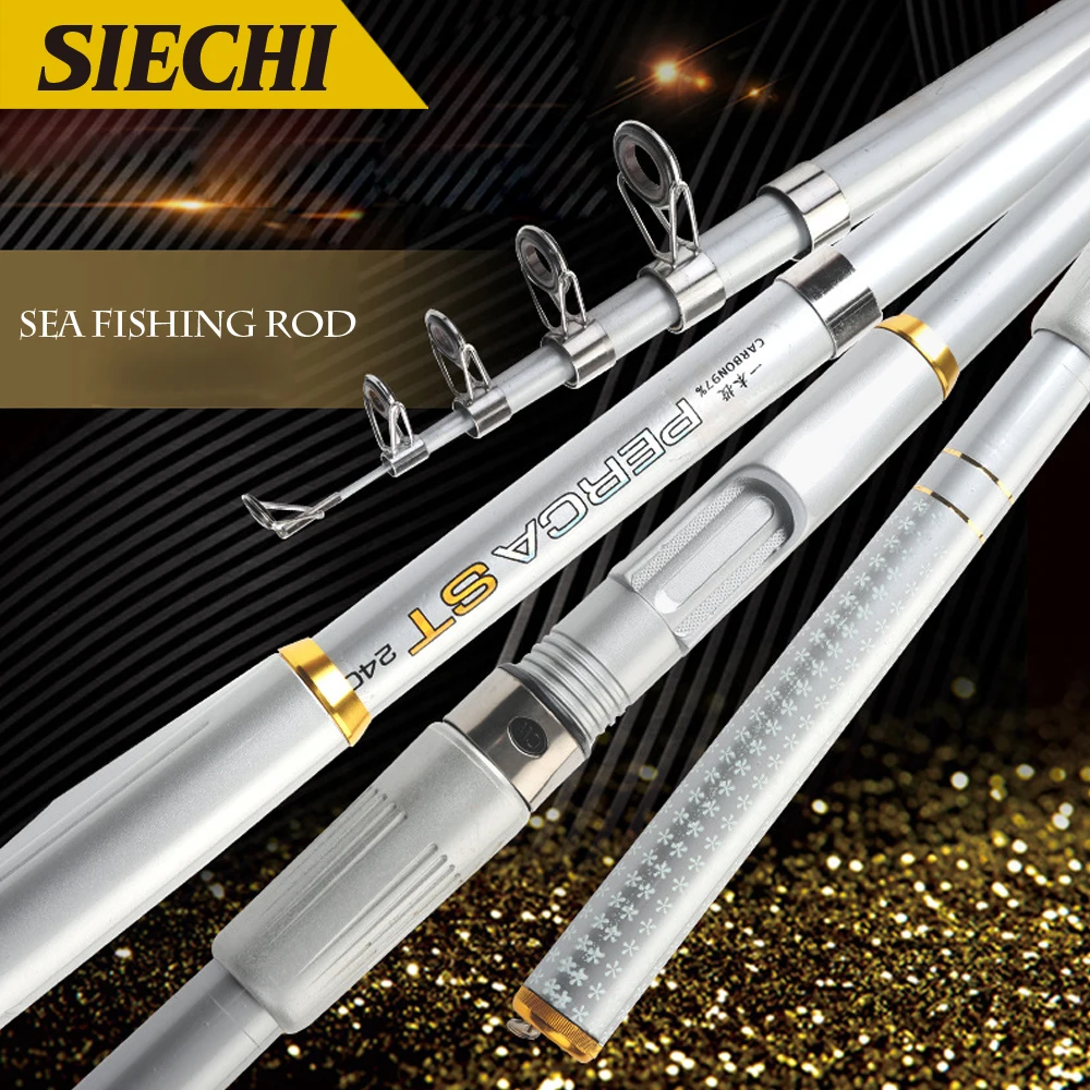 

Travel Telescopic Fishing Rod Superhard High Quality 2.1-3.6m Sea Fishing Rod Portable Ultralight Lure Fishing Rod