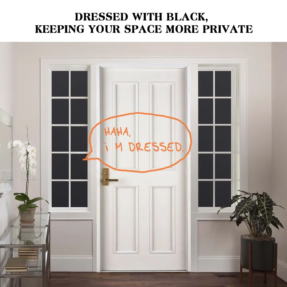 Затемненная оконная пленка Funlife защитная для окон затемненная неклеящаяся