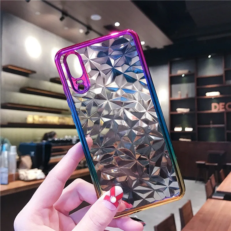 UPaitou 3D градиентное покрытие Solf TPU чехол для телефона huawei Y5 Prime Y6 Y7 Pro Y9 2018 Honor 7A Enjoy 8