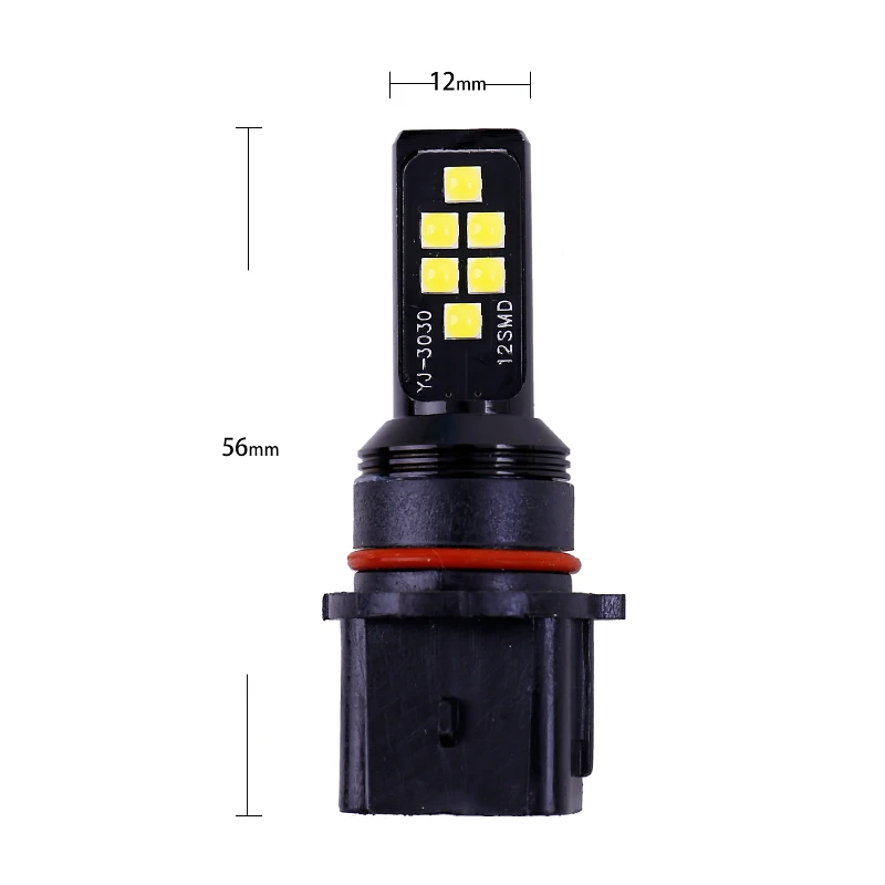 2 шт. Автомобильные дневные ходовые огни P13W PSX26W 12Led 3030 12SMD 6000k белые красные супер