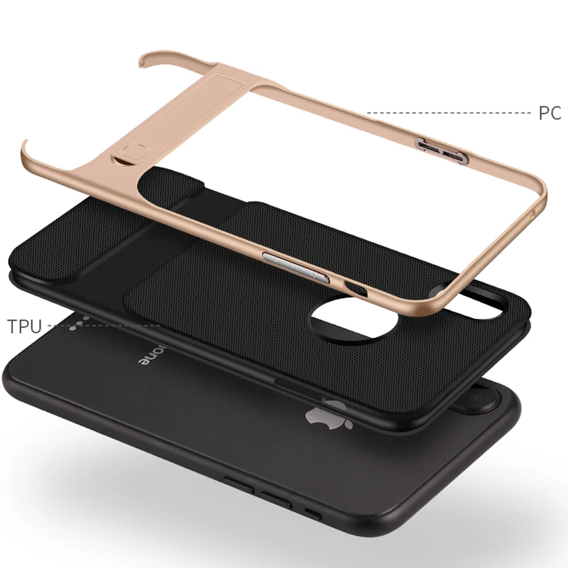 CAPSSICUM чехол с подставкой для iPhone X Xs XR Xs Max чехол s PC чехол с подставкой для iPhone X XR Xs Max