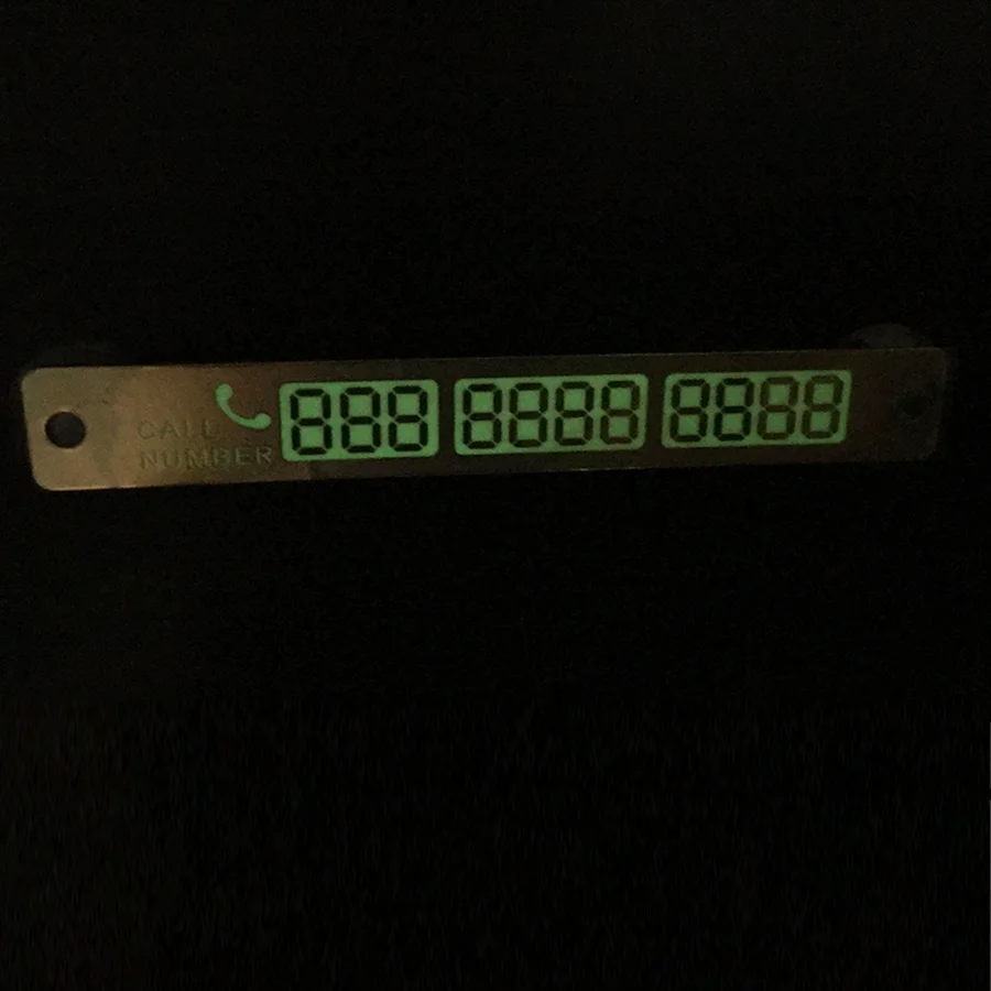 2016 Временная Автостоянка карта теле телефонная карточка уведомления ночник