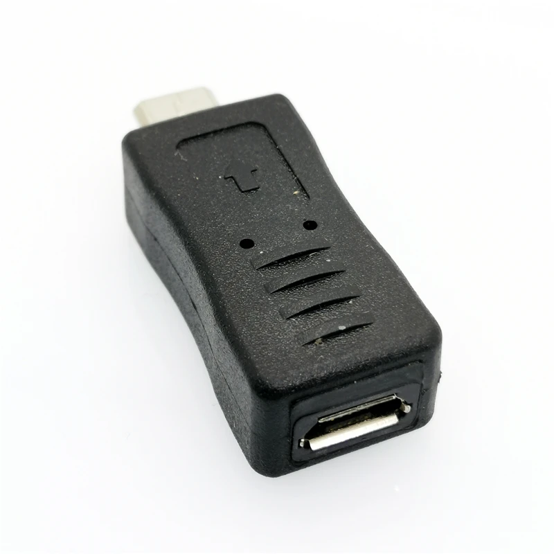 Портативный и стильный черный цвет Micro USB Женский к Мужской адаптер конвертер