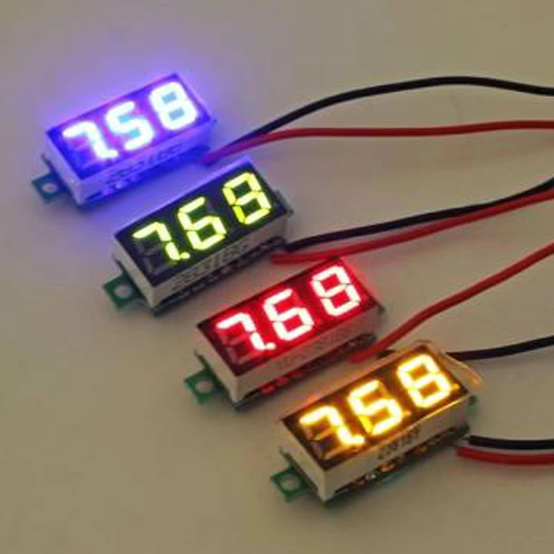 0,36 дюймов 2,5 V-30 V Мини цифровой вольтметр Напряжение метр тестер светодиодный Экран электронный Запчасти аксессуары Цифровой вольтметр