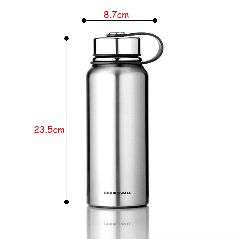 800ML High Quality Stainless Steel Vacuum Flask Thermal Cup Coffee Thermos Mug Water Bottle Sports with Handle Hot Sale | Дом и сад