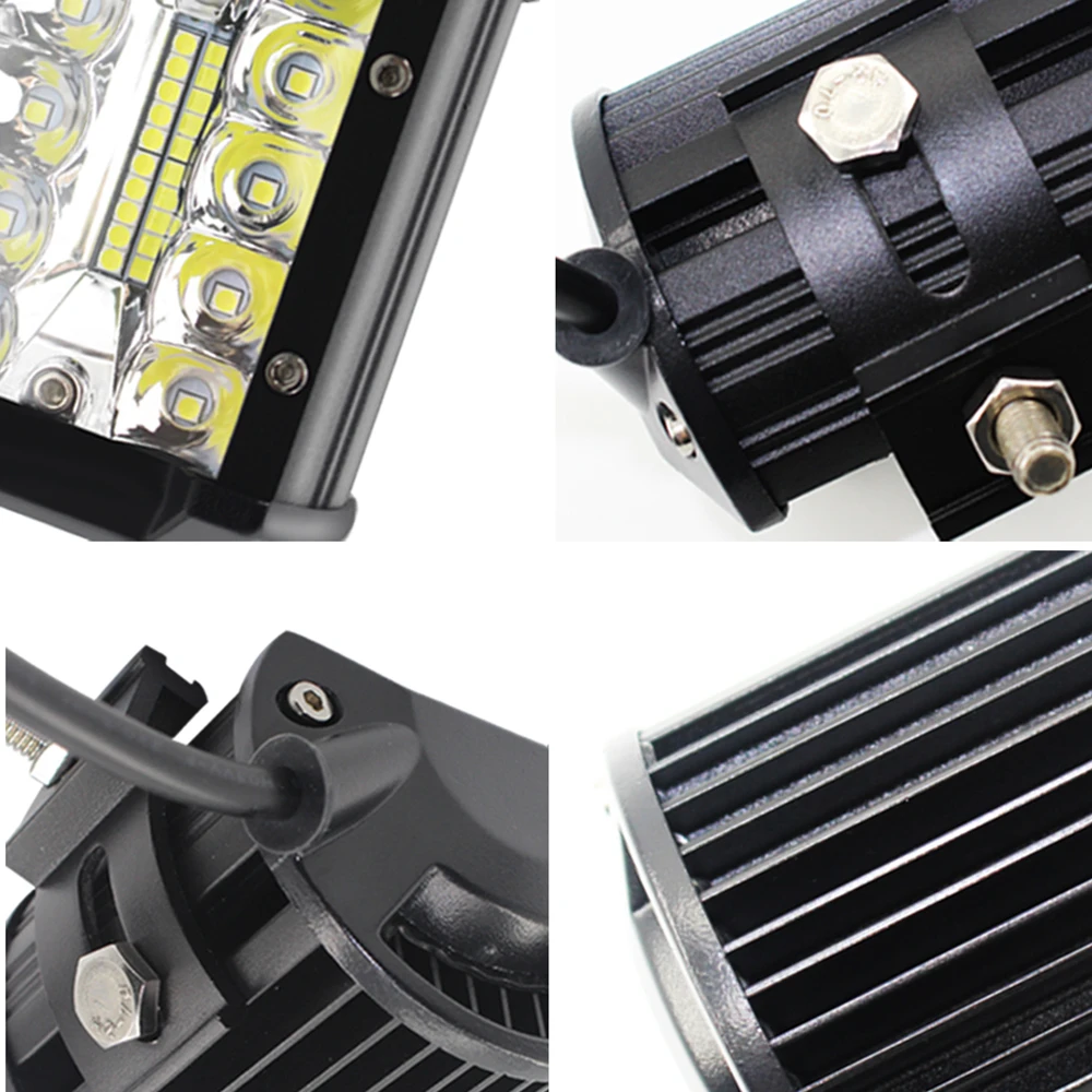 1PC New 200W 12V LED Work Light Bar Spotlight Flood Lamp Driving Fog Offroad Car for Ford Toyota SUV 4WD led beams | Автомобили и