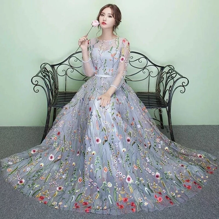 1 ярд 120 150 см в ширину Цветочная вышивка тюль ткань Vogue Стиль черный белый цвет