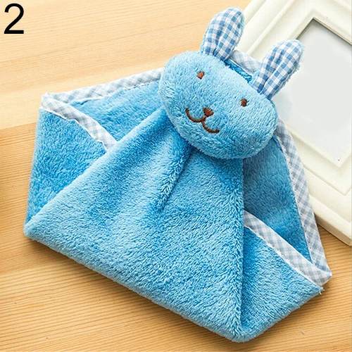 Милый кролик узор Кухня Ванная комната висит Полотенца коралловые бархат руки