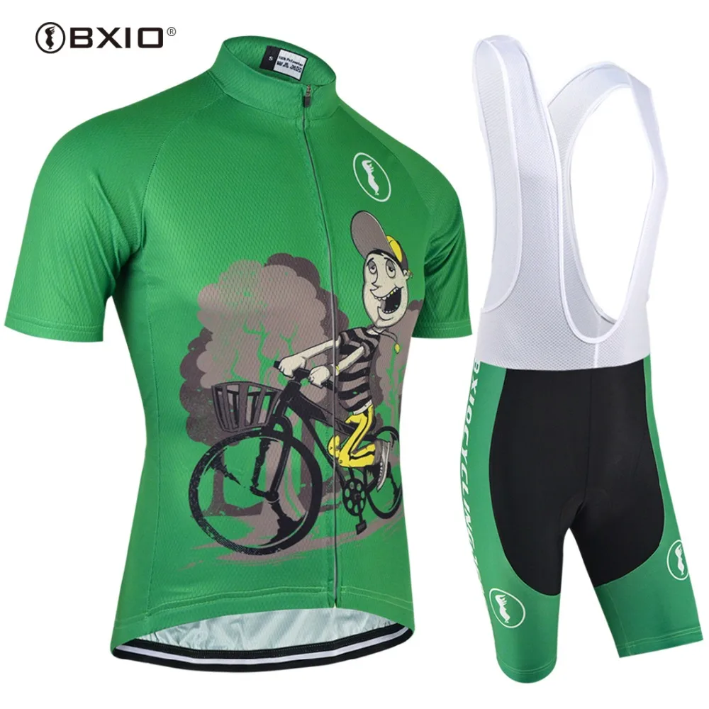 Велосипедные трикотажные изделия BXIO Наборы для мужчин с коротким рукавом крутой