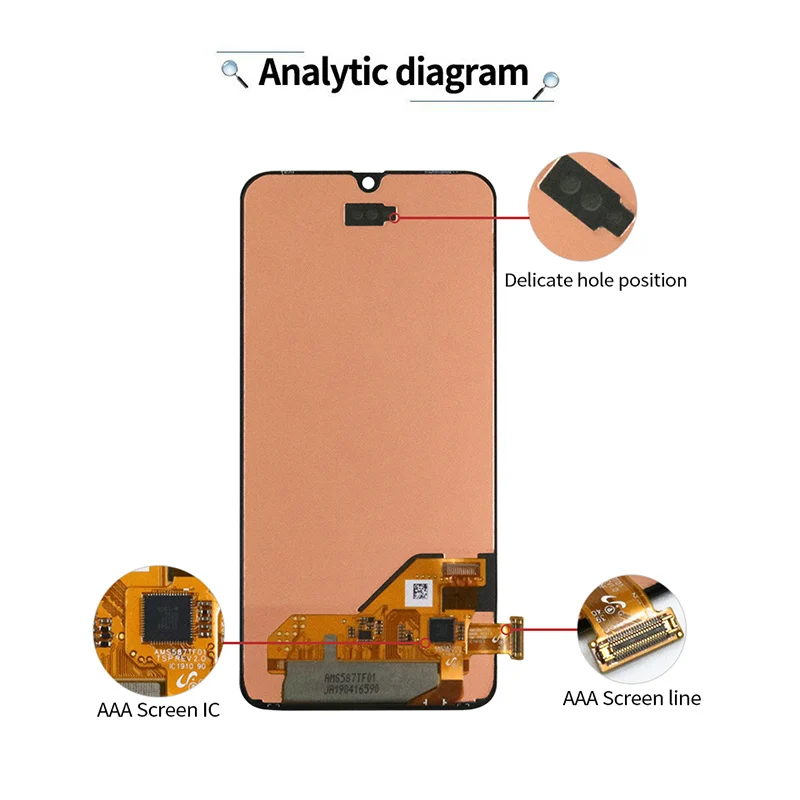 Оригинальный Для Samsung Galaxy A40 ЖК дисплей сенсорный экран с рамкой замена