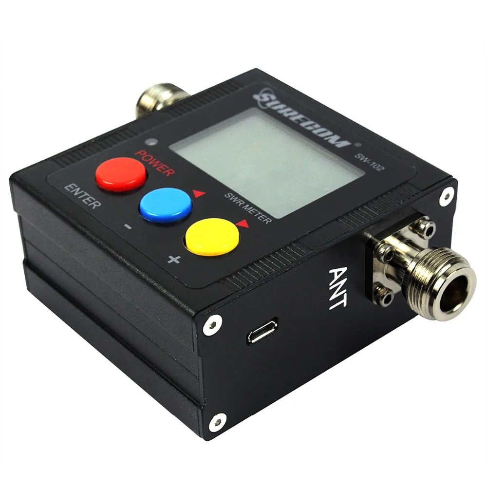 SURECOM SW-102 VSWR 1 00-19 9 Digital VHF/UHF 125-525MHz Power &amp SWR Meter для двухсторонней радиосвязи