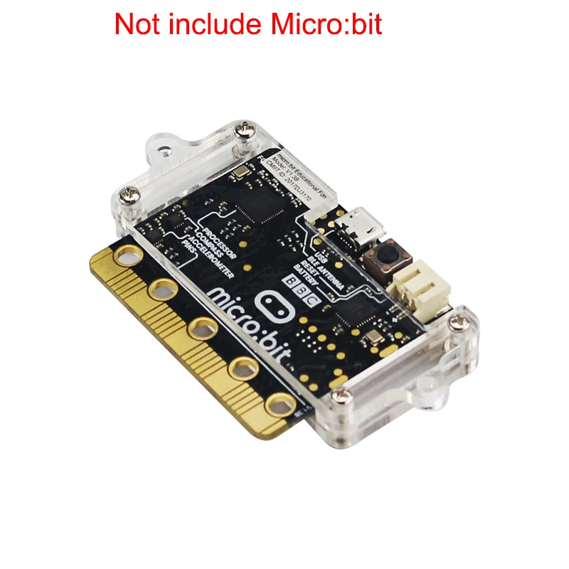Новинка Акриловый Прозрачный чехол BBC Micro:bit красная черная коробка прозрачный