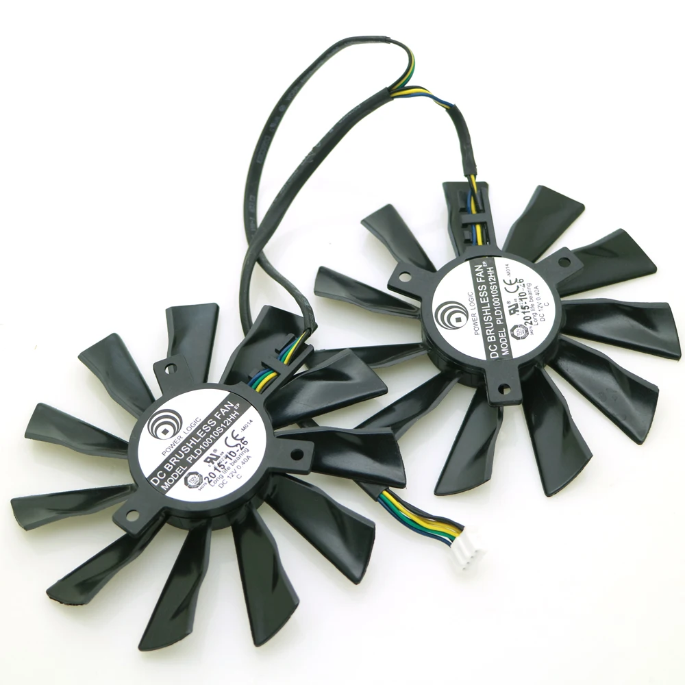 2 шт./лот PLD10010S12HH 12 В 0 40a 95 мм VGA вентилятор для MSI 1 5 видеокарта 2|card fan|graphics card fanvga fan |