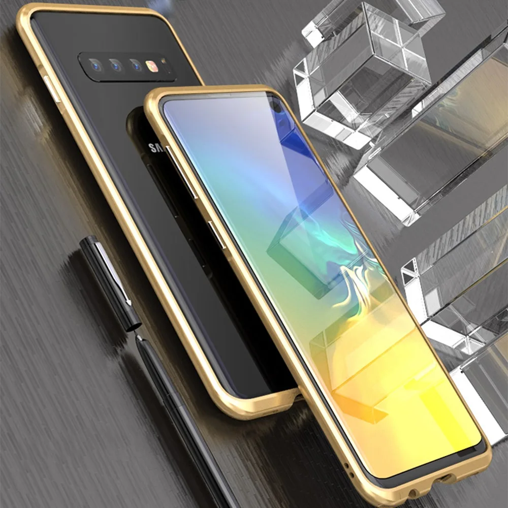 Изогнутый металлический бампер Luphie для samsung Galaxy S10 S10 Plus, противоударный чехол, ультра тонкий алюминиевый бампер, рамка для samsung S10e