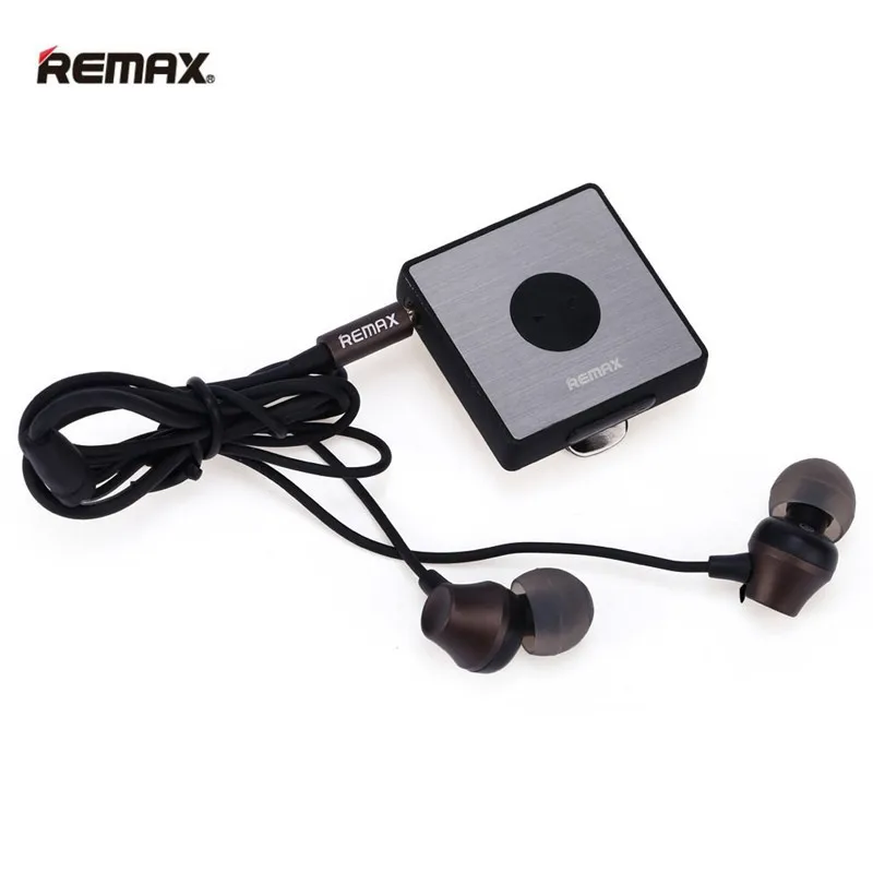 remax Bluetooth наушники спортивные петличный зажим Беспроводные стерео Bluetooth FM радио fone de ouvido RB-S3