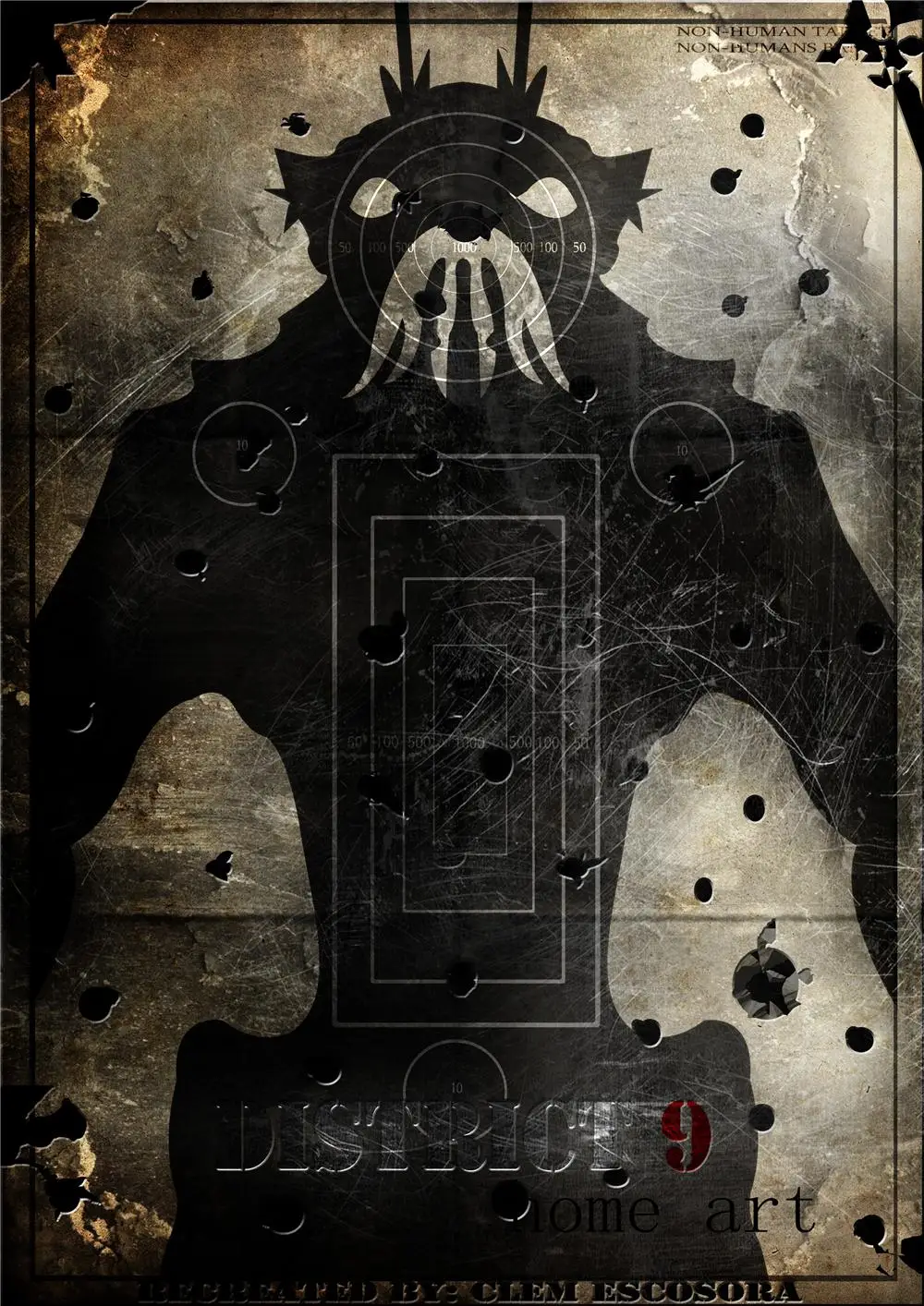 Плакат DISTRICT 9 четкое изображение настенные наклейки украшение для дома хорошее