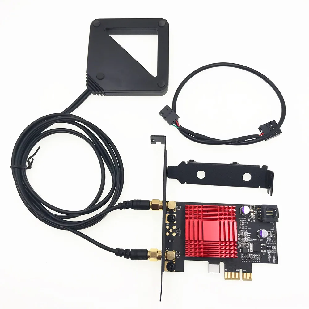 

Black External Antenna Chipset Intel 9260 9260NGW 802.11ac 1730Mbps Desktop Adapter+Bluetooth 5.0