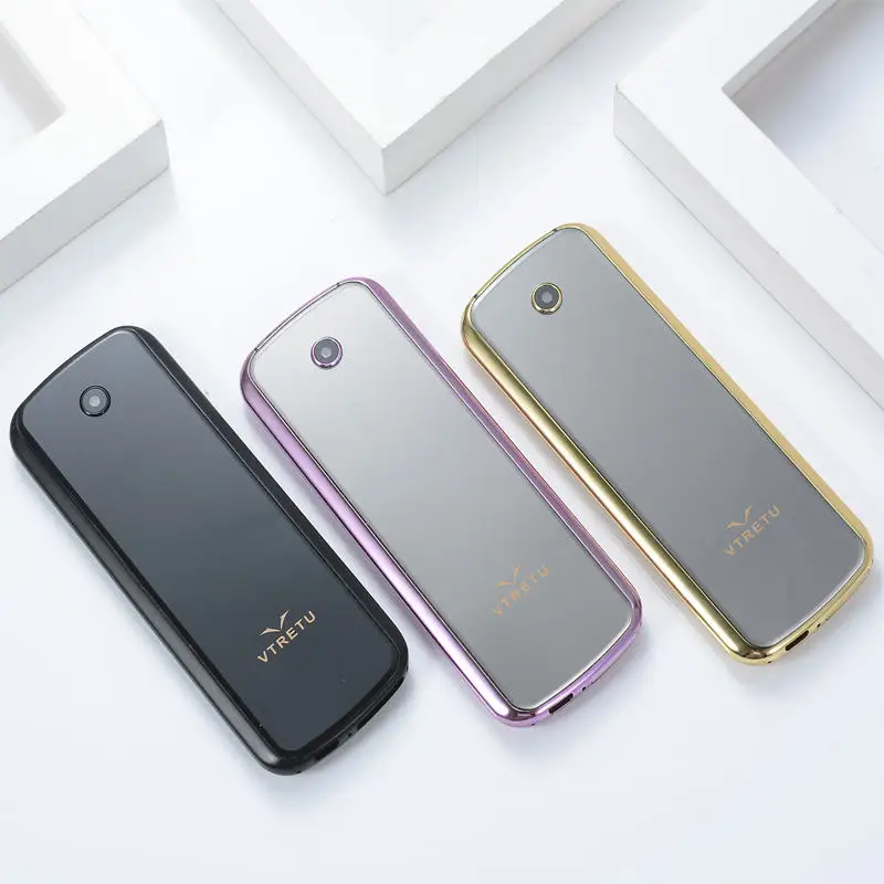 Старшие металлические тела сотовый телефон dual sim Металл роскошный ключ Мини