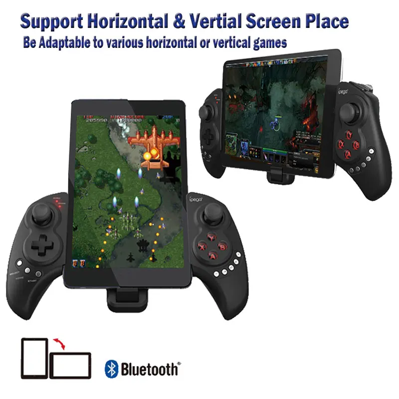 Беспроводной Телескопический джойстик IPEGA 9023 Bluetooth геймпад для iPhone Sony смартфонов