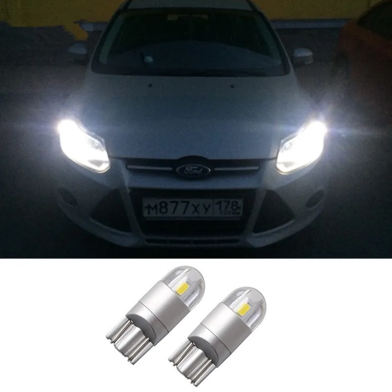 2x T10 W5W 168 автомобильные светодиодсветодиодный Габаритные парковочные огни для Ford
