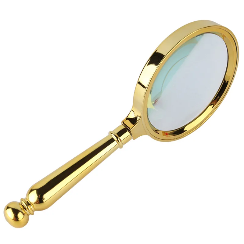 Новая лупа ручное увеличительное стекло es латунное украшение для чтения 90