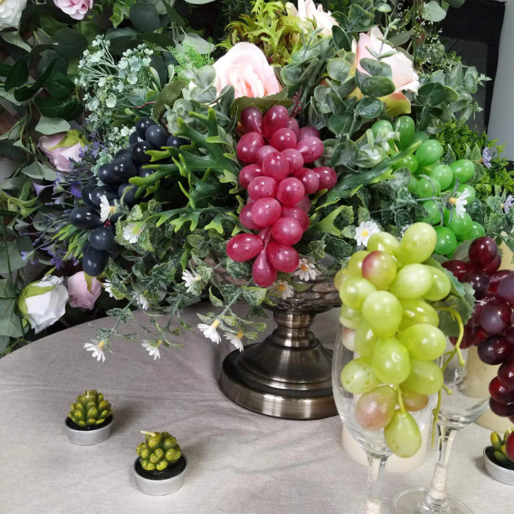 3 шт./компл. дома искусственное фруктовое поддельные имитация винограда