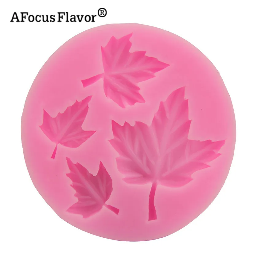 1 шт. Кленовая 3d Силиконовая форма силиконовая для шоколада искусственных перьев