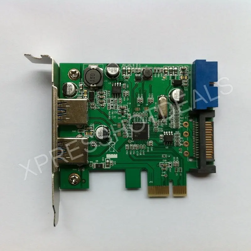 PCI-E USB 3 0 2 порта 20 pin разъем 15-контактный SATA питания с низкопрофильным кронштейном |