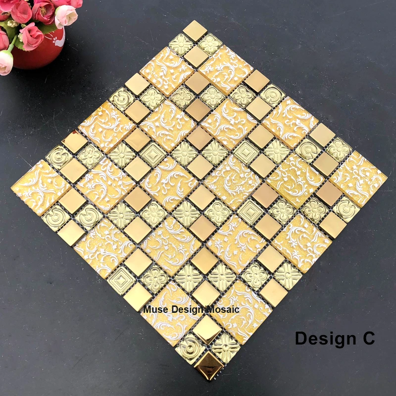 2018 новый дизайн европейская гальванизированная Золотая Хрустальная стеклянная