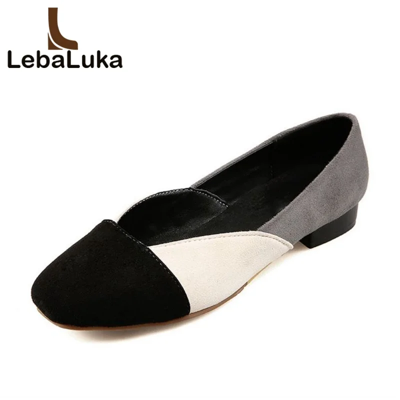 Женские туфли на плоской подошве с круглым носком размеры 31-47 | Обувь