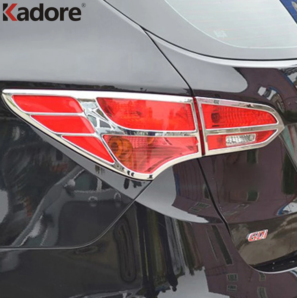 Для Hyundai Santa Fe IX45 2013 2014 ABS хромированный задний светильник Накладка для лампы
