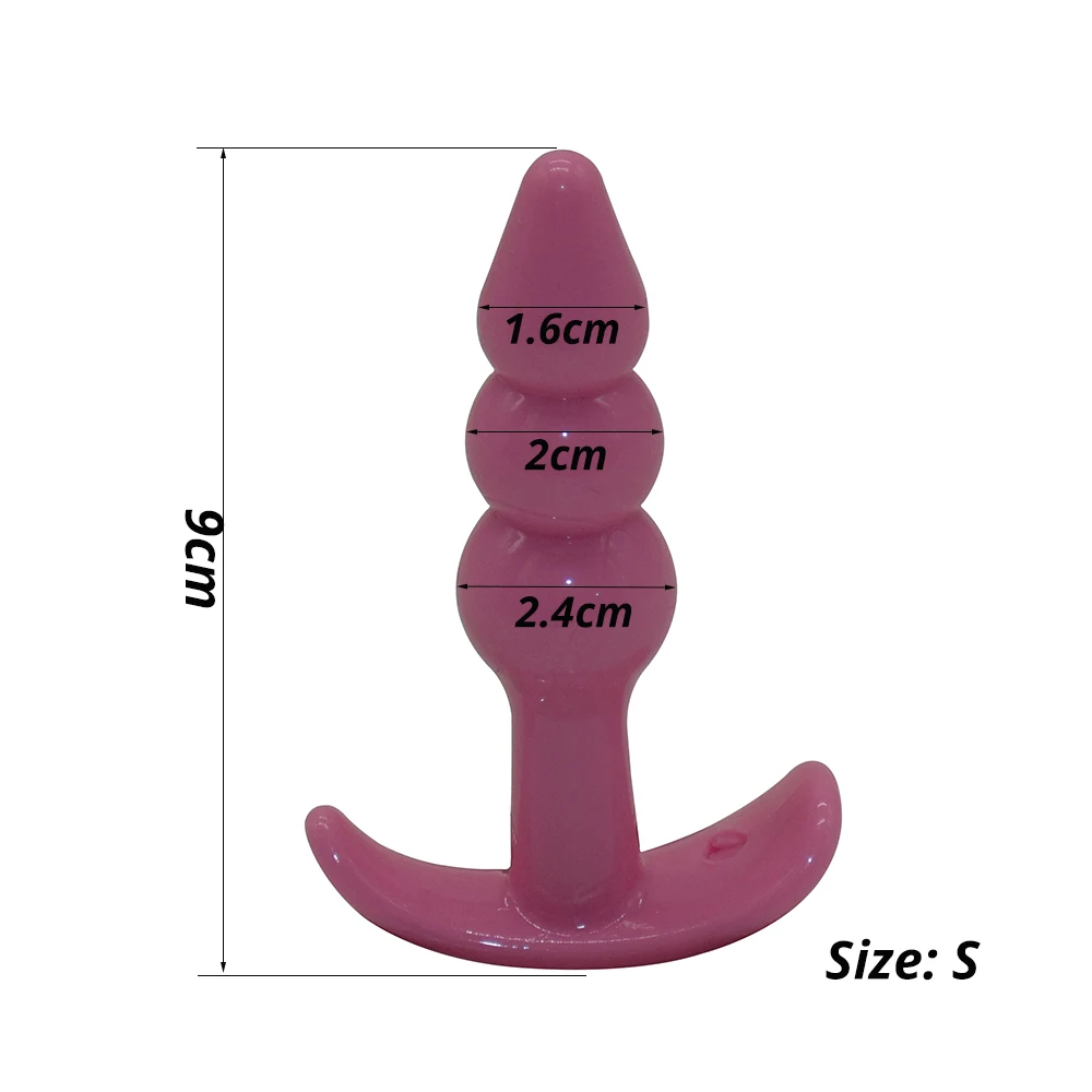ACSXDF Soft Silicone Anal Dildo Butt Plug Prostate Massager Adult Gay Products Beads Erotic Sex Toys for Men Women | Красота и