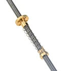 Свинцовый винт T8 с защитой от люфтов, подпружиненная гайка, устраняющая зазор, 1 мм, 2 мм, 4 мм, 8 мм, длина 100 мм, 200 мм, для 3d-принта Reprap