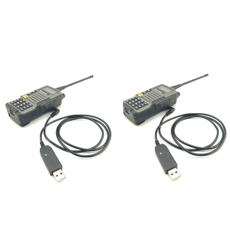 2 шт. Quansheng UV-R50-2 Двухдиапазонная рация радиостанция Walky Talky профессиональная двухсторонняя радиостанция Telsiz 10 км Baofeng Uv-5r - Цвет: Add 2 USB chargers