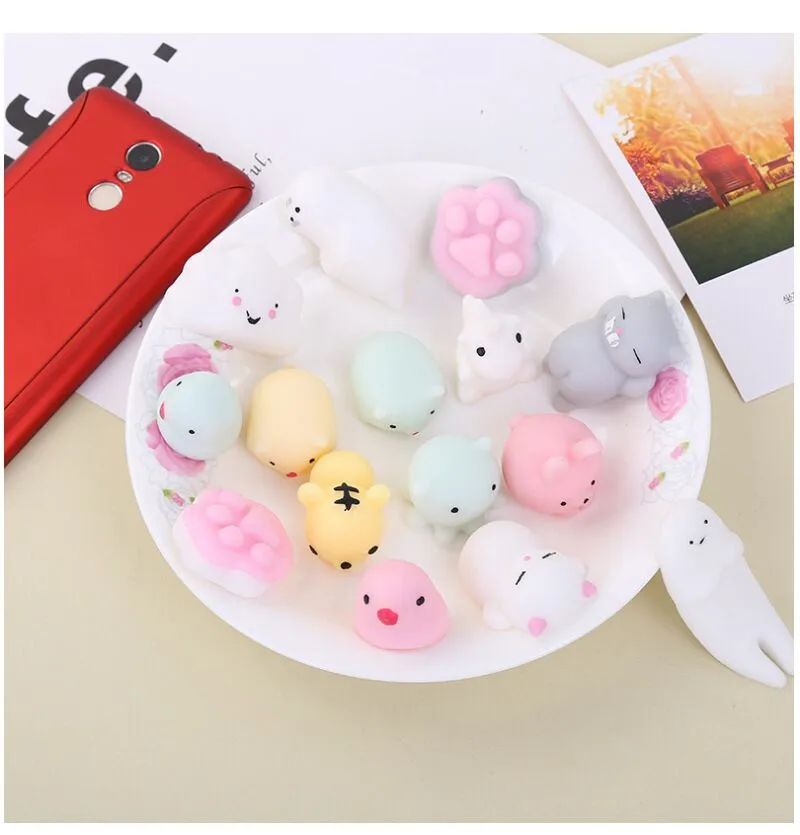 DHL 300pcs/lot 50 Styles Squishy Cat Squeeze Healing Fun kids Fidget Baby Toys Gift Antistress Reliever Decor 2017 Hot Sell | Игрушки и