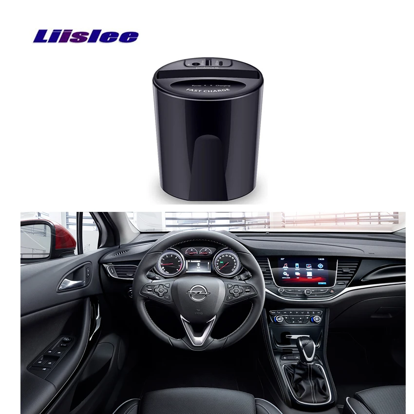 Liislee Wireless car charger for Opel Astra K Vauxhall Astra Holden Astra Verano Hatchback GS~ Wifi Charge Storage
