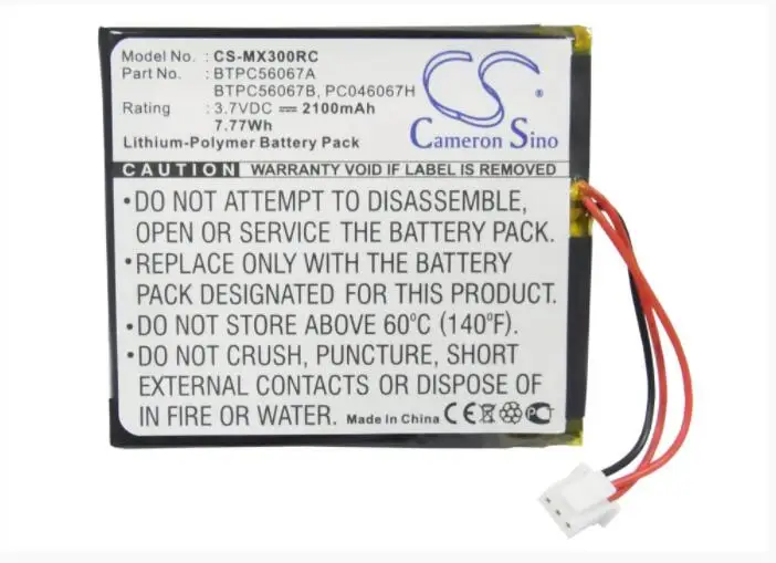 

cameron sino 2100mah battery for CRESTRON C2N-DAP8 CNAMPX-16X60 CNX-PAD8A MT-100 MT-1000c MT-1000C MT-1000C-DS STX-1700C