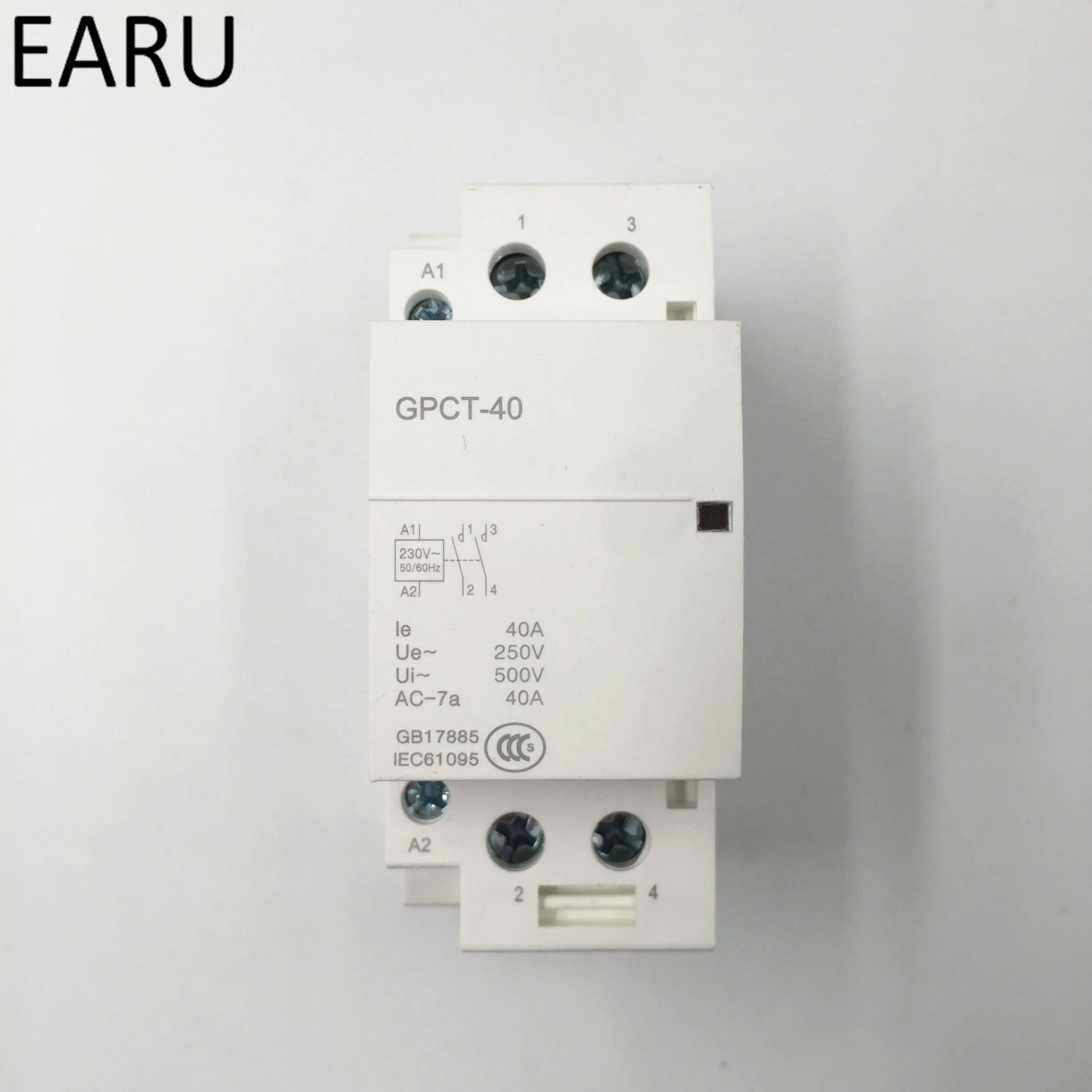 GPCT1 Американская классификация проводов 2р 40A 63A 100A 110 V/120 V 50/60HZ Din Rail AC контактор для дома 2NO для дома, отеля, ресторана