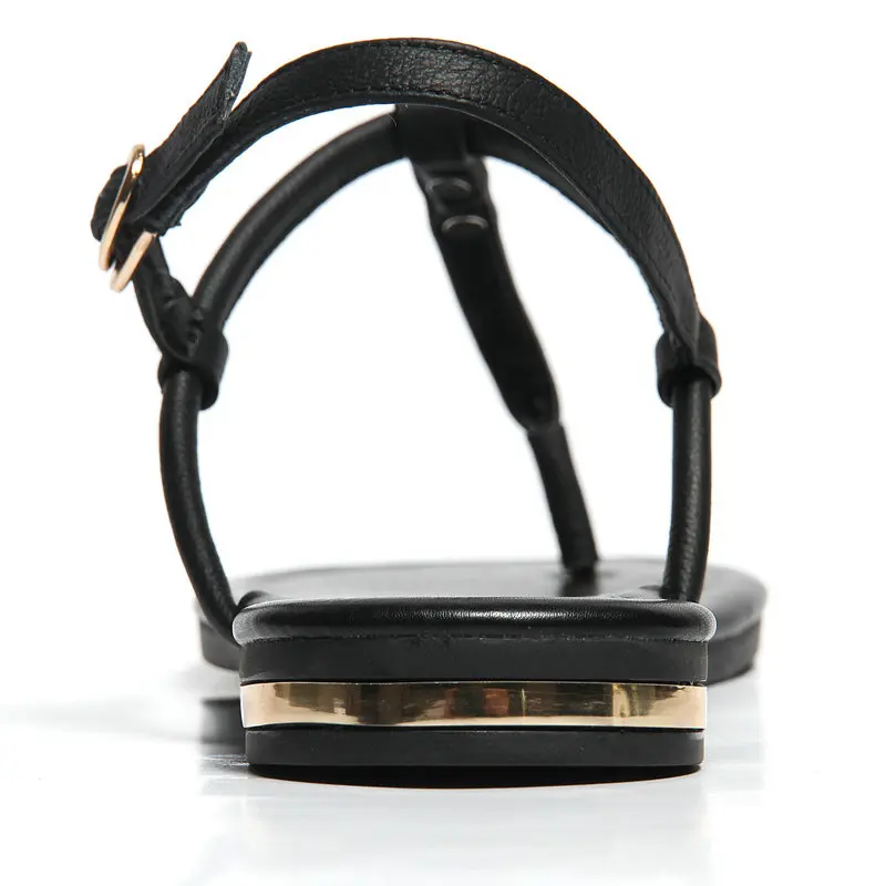 Сандалии женские на плоской подошве Повседневные Удобные туфли с Т образным