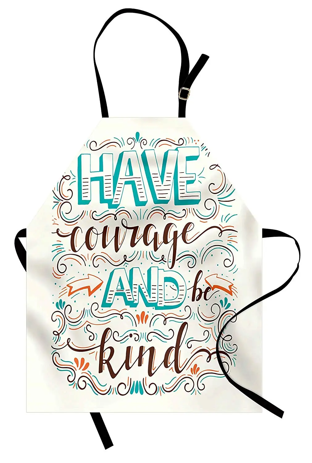 Be Kind Brave фартук с орнаментом имеет смелость и добросердечное сообщение со