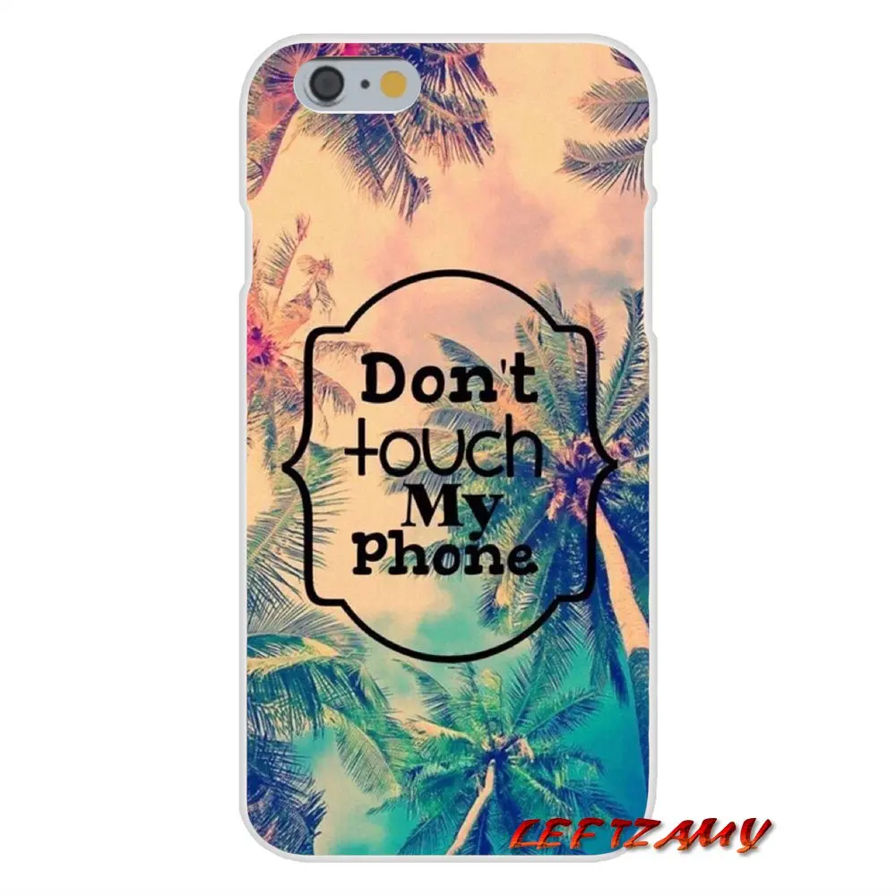 Don't Touch мои аксессуары чехлы для телефонов Чехлы iPhone X 4 4S 5 5S 5C SE 6 6S 7 8 Plus |
