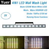 professional 4in1 led wash wall light 12x3w stage lighting effect with running horse function dmx 512 good effect dj equipments